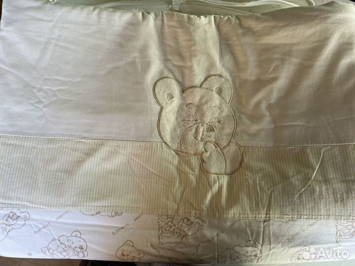 Набор детского постельного белья с бортиками