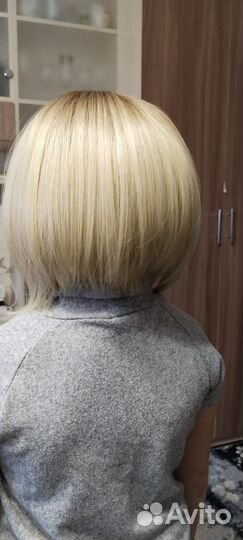 Парик натуральный блонд