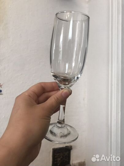 Набор бокалов для шампанского 6 шт новый