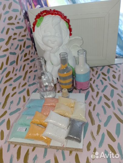 Мраморный песок для творчества/мастер-класс