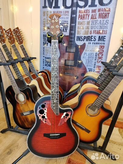 Гитара ovation с подключением новая реплика
