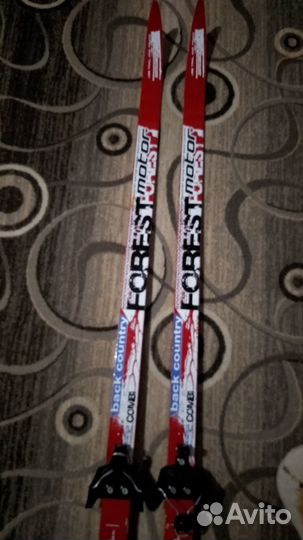 Лыжи деревянные б/у