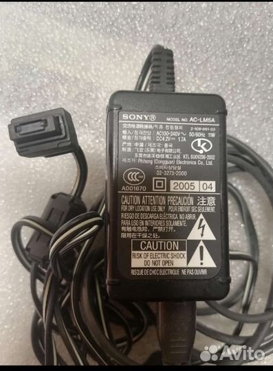 Зарядка Sony AC-LM5A для Sony CyberShot