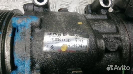 Компрессор кондиционера дизельный citroen berlingo