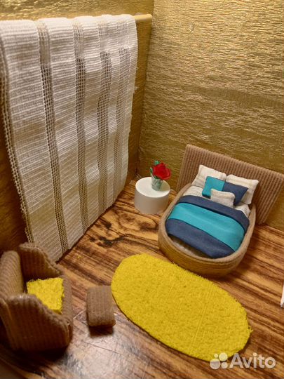 Кукольная комната ручной работы