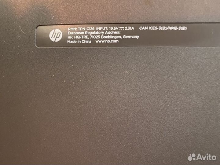 Ноутбук HP TPN-C126 AMD A6-7310