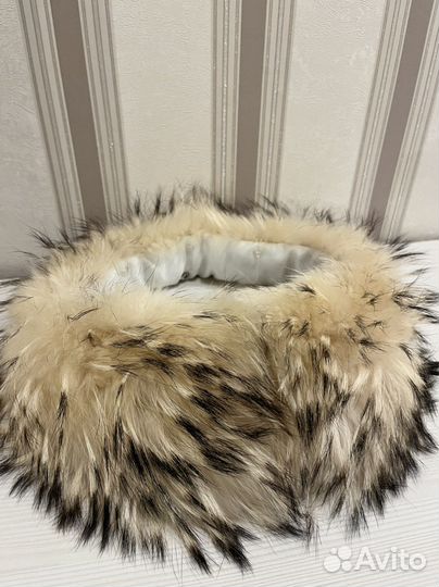 Меховой воротник енот