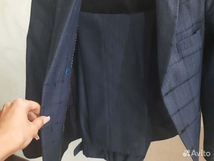 Школьный костюм для мальчика 122 128 синий