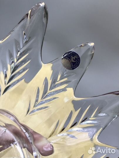 Хрустальный салатник новый/ваза для фруктов/конфет