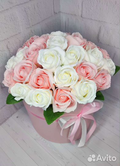 Букеты из мыльных роз