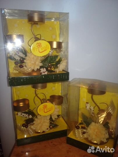 Подсвечник декоративный новые в упаковках