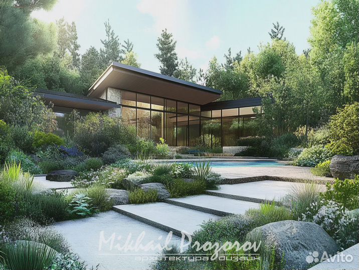 Ландшафтный дизайнер. Визуализация и чертежи