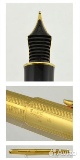 Винтажный перьевой паркер ручка 18к золото