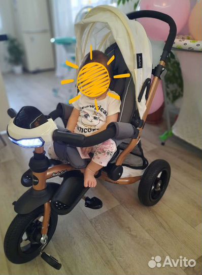 Трехколесный велосипед Moby kids Stroller trike