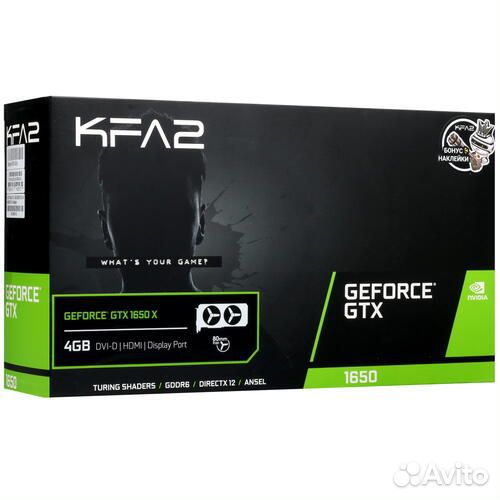 Видеокарта KFA2 GeForce GTX 1650 X Black 4Gb