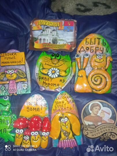 Магниты на холодильник керамические ручной работы