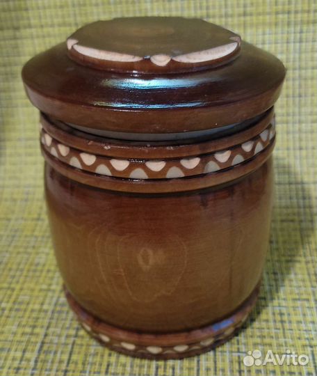 Деревянная баночка для мёда 370гр
