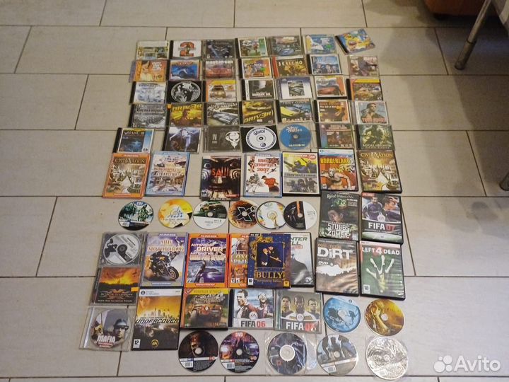 Диски с играми на пк и Playstation 2