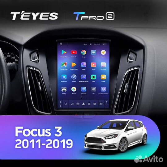 Новая Teyes Tpro 2 Tesla Ford Focus 3