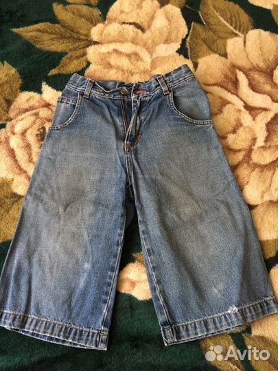 Бриджи джинсовые, рост 160