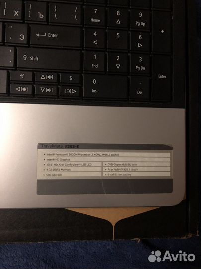 Ноутбук Acer travelmate p253-e