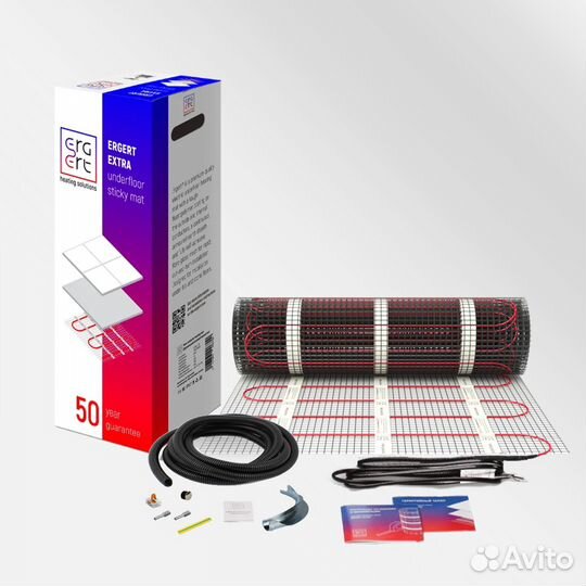 Нагревательный мат ergert Extra 200-12,0 кв.м