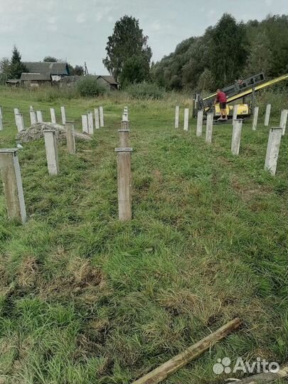 Железобетонные жб сваи / Фундамент за 1 день