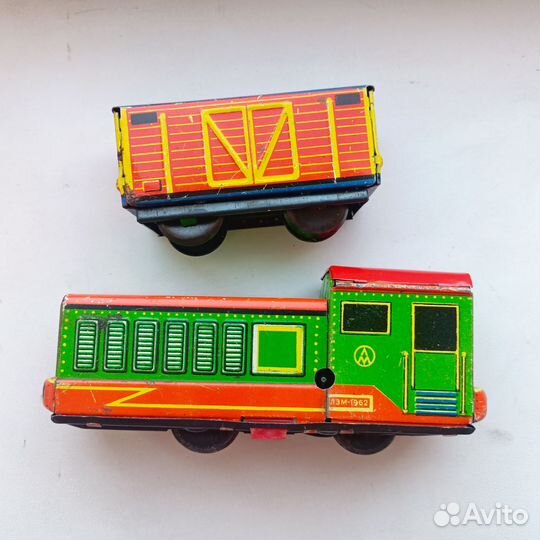 Заводная игрушка СССР Маневровый лакоматив