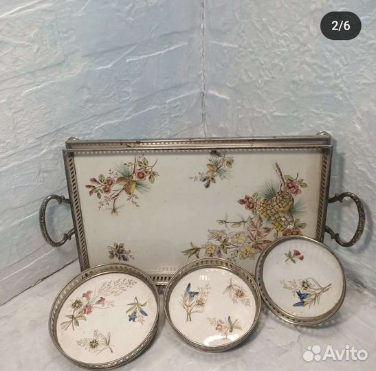 Набор старинных подносов