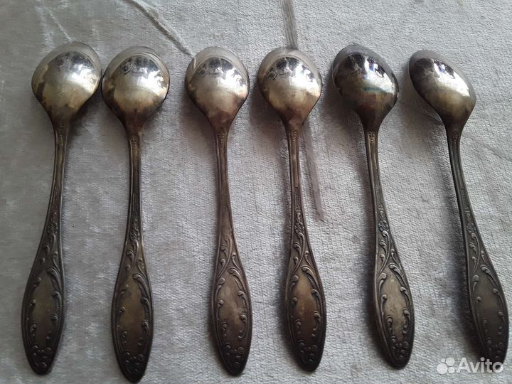 Мельхиоровые чайные ложки СССР