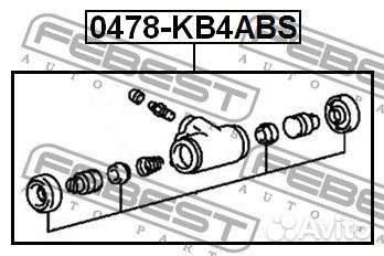 Цилиндр тормозной задний