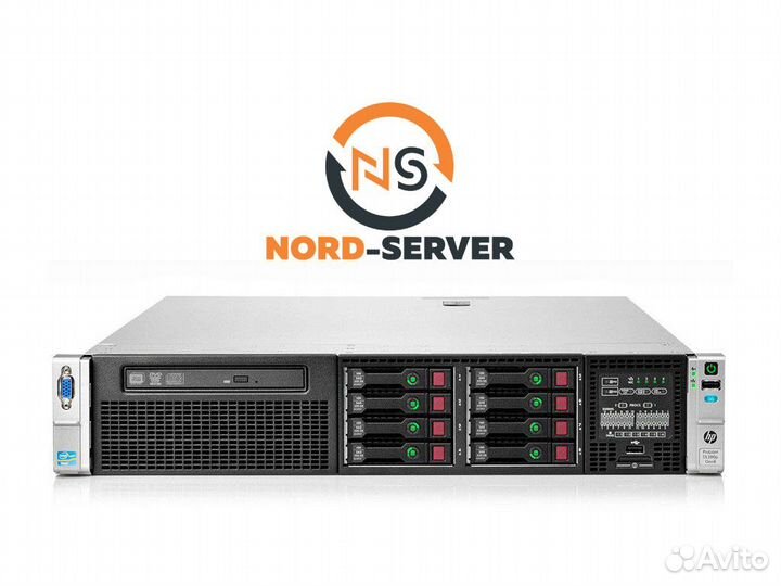 Сервер HP DL380p Gen8 8SFF 2x E5-2640 16GB 460W