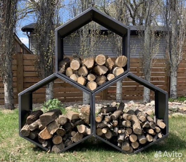 Дровница Соты Big