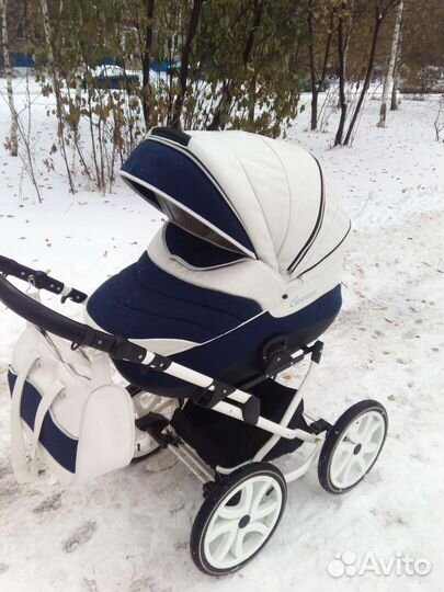 Коляска 2 в 1 эко кожа