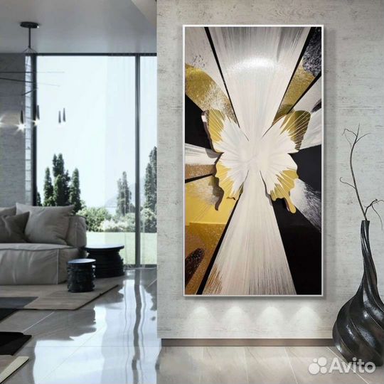 Картина с 3D эффектом Картина абстракция бабочка