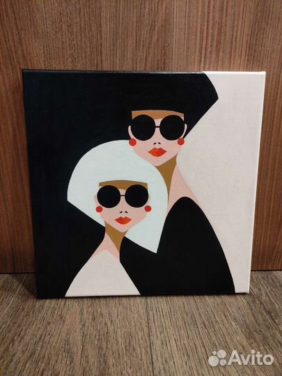 Картина на холсте 30х30 акрил