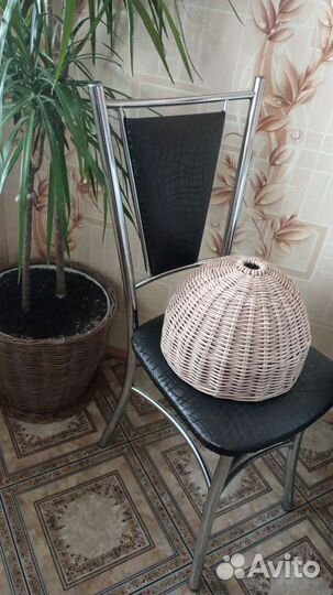 Абажур плетеный из лозы