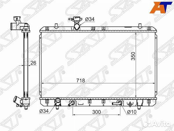 Радиатор suzuki aerio
