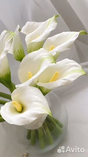 Каллы из холодного фарфора