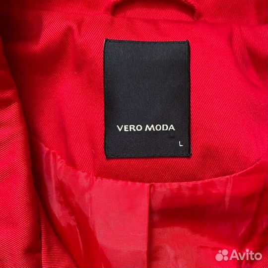 Плащ/тренч красный Vero moda