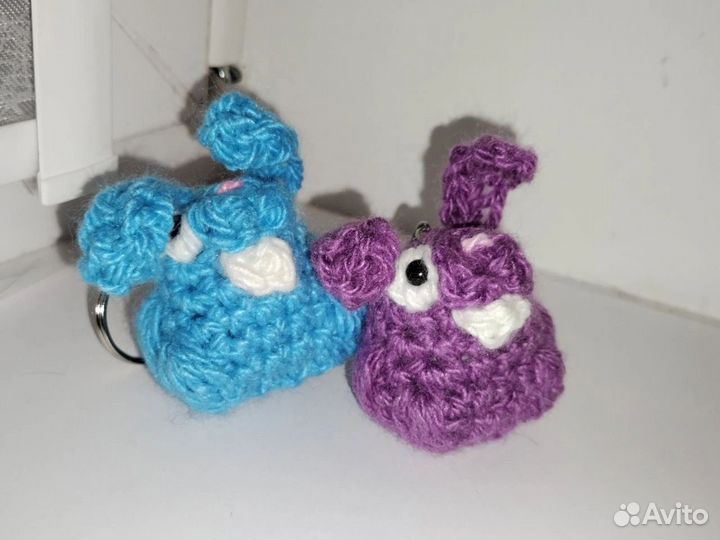 Вязанные брелки, игрушки, куклы, ручная работа