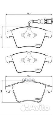 Колодки тормозные P85081 P85081 Brembo