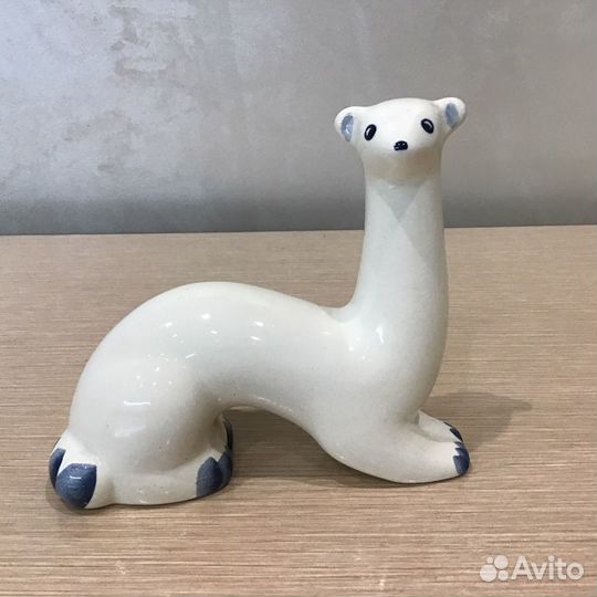 Фаянсовая статуэтка СССР горностай