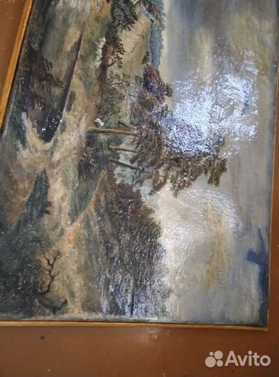 Старая картина. Холст, масло