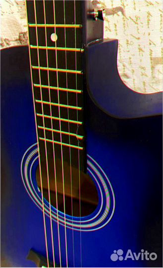 Гитара синяя