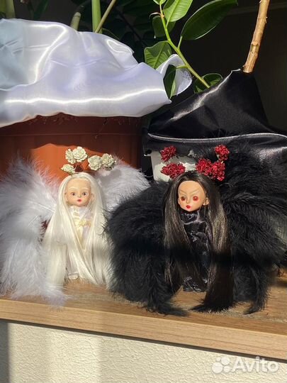 Куклы баболи ооак ангел и демон, baboliy ooak
