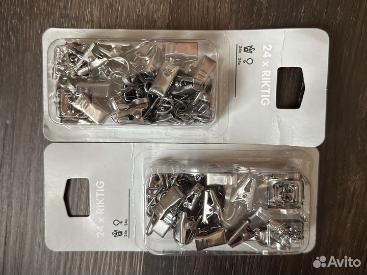 Riktig риктиг гардинный крючок с зажимом 24 шт