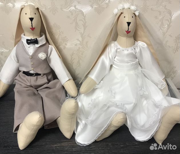 Зайцы тильда ручной работы