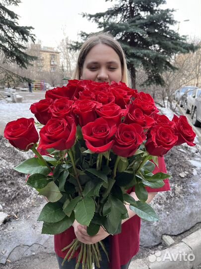 Розы 25 штук 70 см