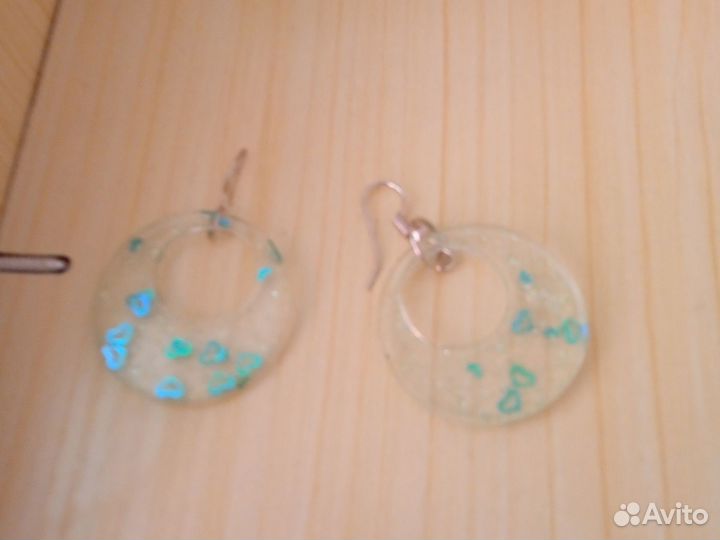 Серьги из эпоксидной смолы